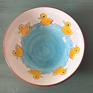 Vintage Stangl Pottery Hand Painted “Little Quackers” Child’s Bowl
